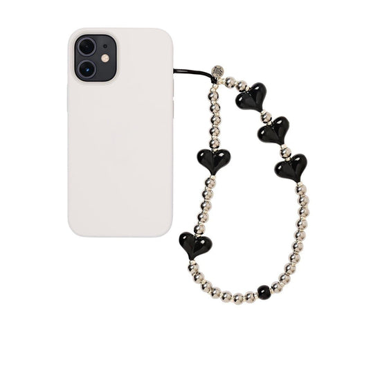 Steel My Heart Midnight Wristlet Phone Strap Stringting sale phone /bag charm crafted with high-quality colorful beads—perfect for accessorizing phones with a minimalist, stylish touch. A must-have essential and a thoughtful gift idea for women.