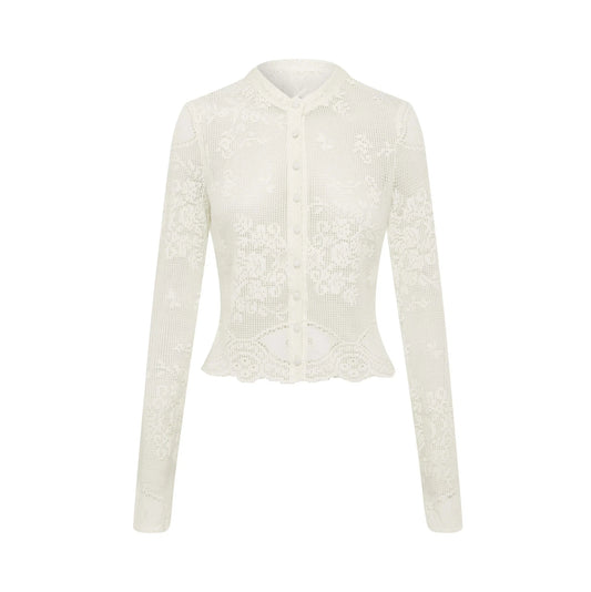 Belinda Top | White Lace