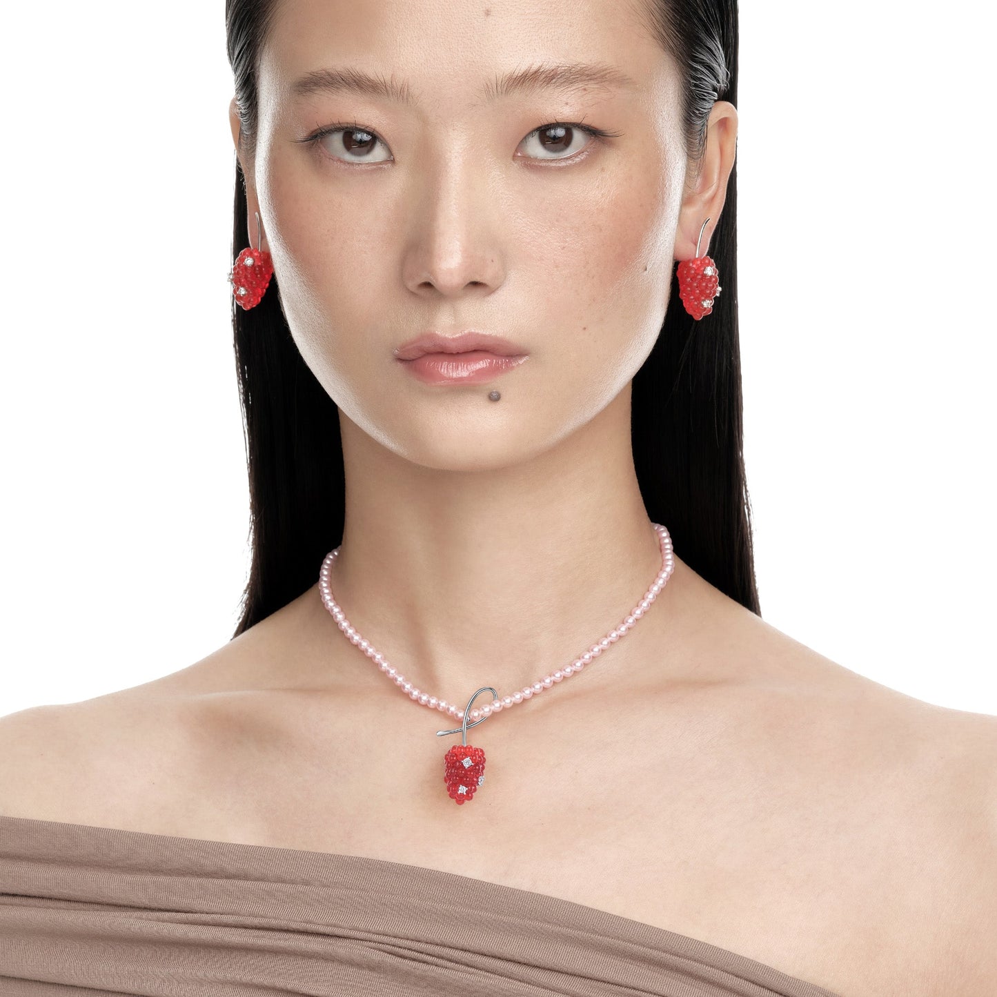 Paradise / Berries Double Side Earring