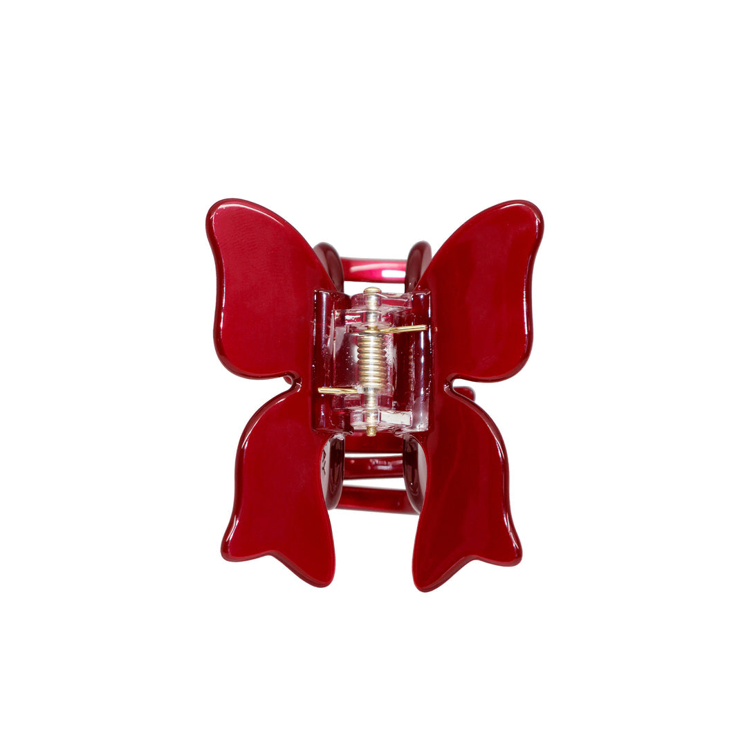 HYEIN BUTTERFLY HAIR BOW CLIP IN POINSETTIA