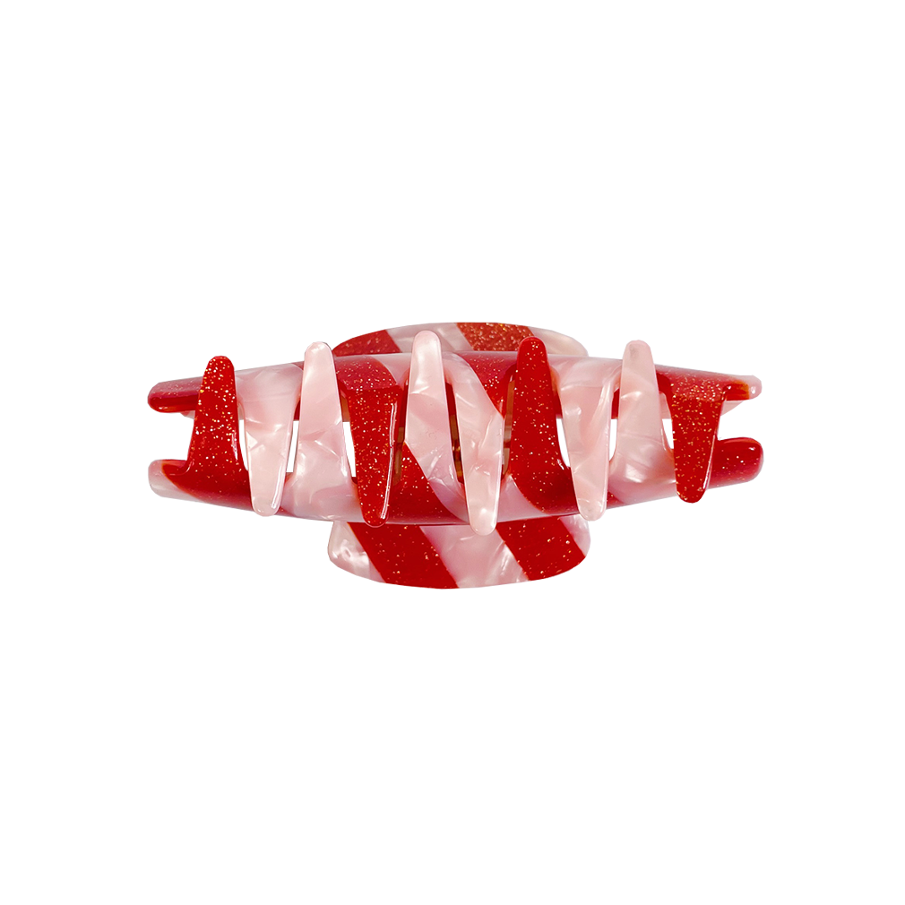 LISA BIG HAIR CLIP IN PINK CRIMSON