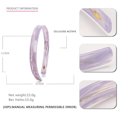 Purple Timeless bio-acetate extra large Emijay classic Hair Headband –perfect for thick hair and all hairstyles women.