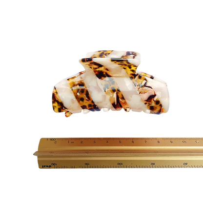 Monstone Leopard high quality tort sale cute bio-acetate large lora tortoise shell hair claw clip cute hair styles flat online wholesale hair claw clips french accessories for thick hair women.