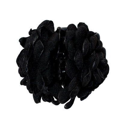 Midnight Flower bio-acetate extra large Emijay classic hair claw clips–perfect for thick hair and all hairstyles women.