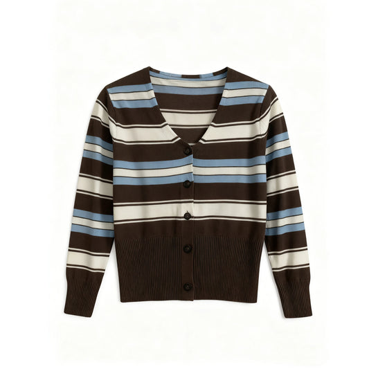 Texas V neck Knit Cardigan