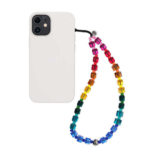 Rainbow Rancher Wristlet Phone Strap Stringting sale phone charm crafted with high-quality colorful beads—perfect for accessorizing phones with a minimalist, stylish touch. A must-have essential and a thoughtful gift idea for women.