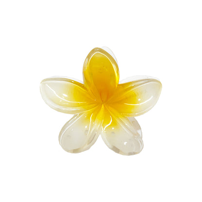 super bloom coconut flower bio-acetate extra large Emijay classic hair claw clips–perfect for thick hair and all hairstyles women.