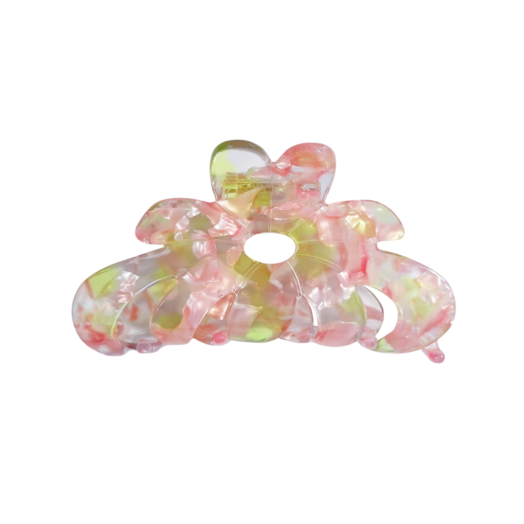 LISA BIG HAIR CLIP IN GUAVA LIME