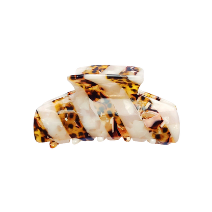 Monstone Leopard high quality tort sale cute bio-acetate large lora hair claw clip cute tortoise shell hair styles flat online wholesale hair claw clips french accessories for thick hair women.