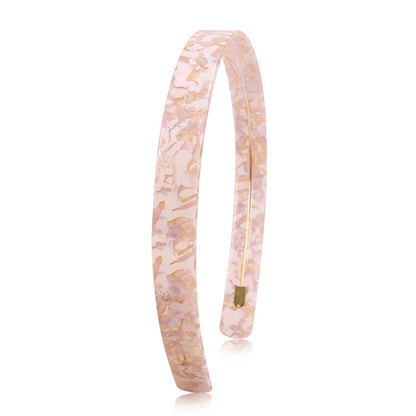 Timeless Pink bio-acetate extra large Emijay classic Hair Headband –perfect for thick hair and all hairstyles women.