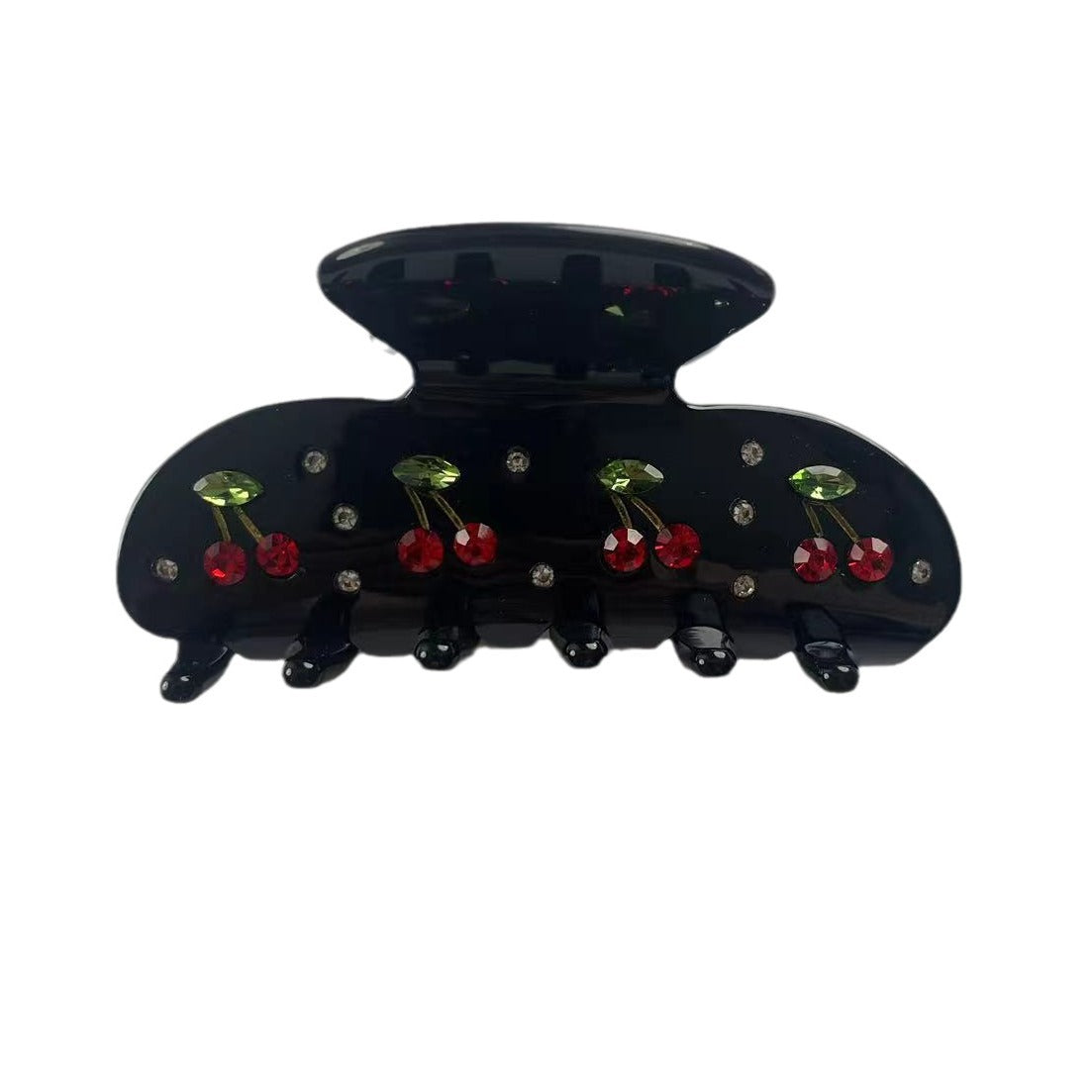 Cherry Pie bio-acetate large hair claw clip  Emijay classic hair clips – perfect for thick hair and trendy hairstyles.