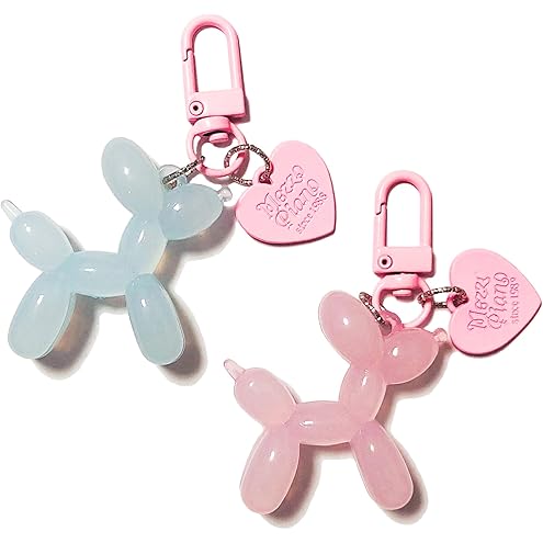 Chloe Jelly Balloon Dog Design Keychain Bag Charm Sets