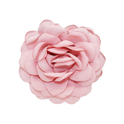 Pale Pink flower bio-acetate extra large Emijay classic hair claw clips–perfect for thick hair and all hairstyles women.